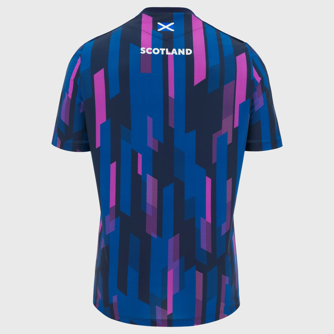 Macron Scotland Rugby Pre-Match Warm Up Shirt - Rugbystuff.com