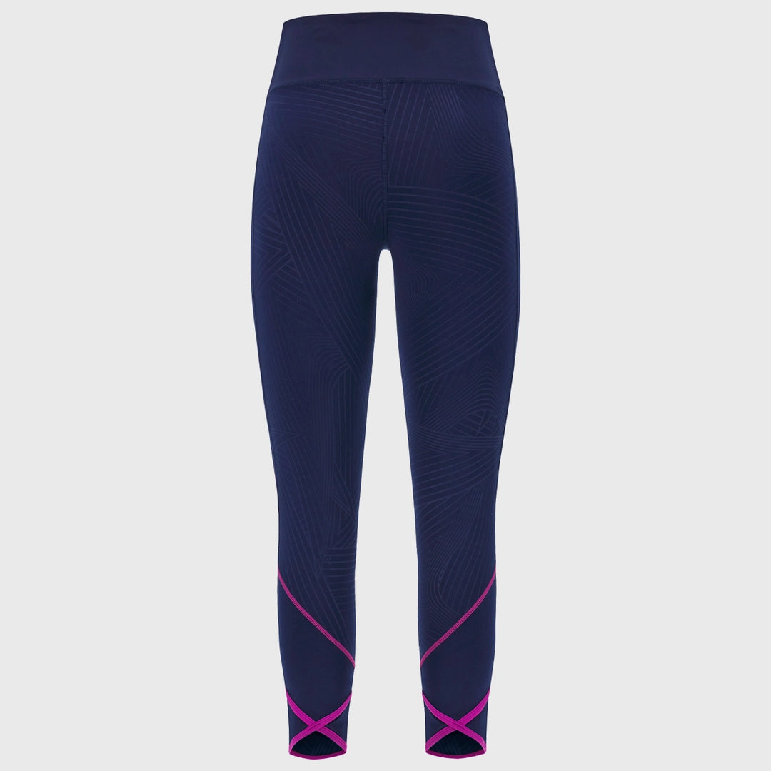 Macron Scotland Rugby Women's Leggings Navy/Purple 2025/26 - Rugbystuff.com