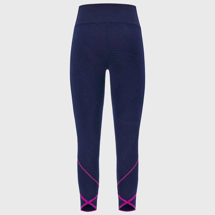 Macron Scotland Rugby Women's Leggings Navy/Purple 2025/26 - Rugbystuff.com