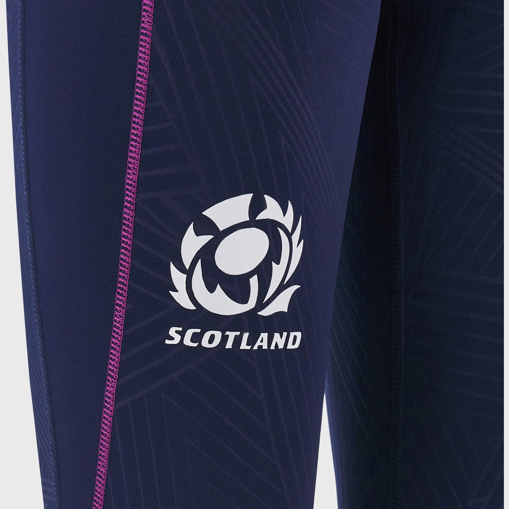Macron Scotland Rugby Women's Leggings Navy/Purple 2025/26 - Rugbystuff.com