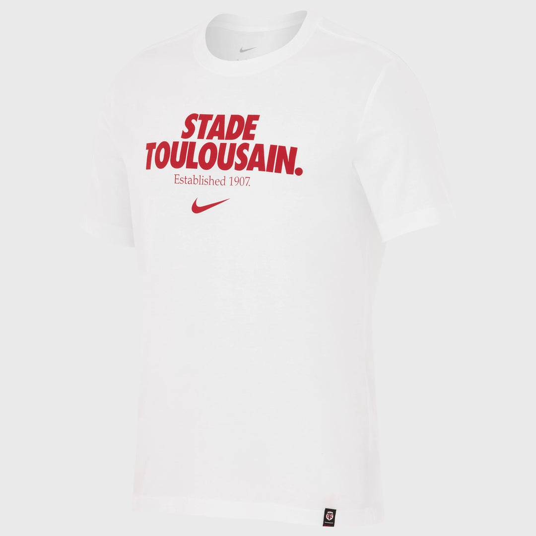 Nike Toulouse Graphic Tee White 2025/26 - Rugbystuff.com