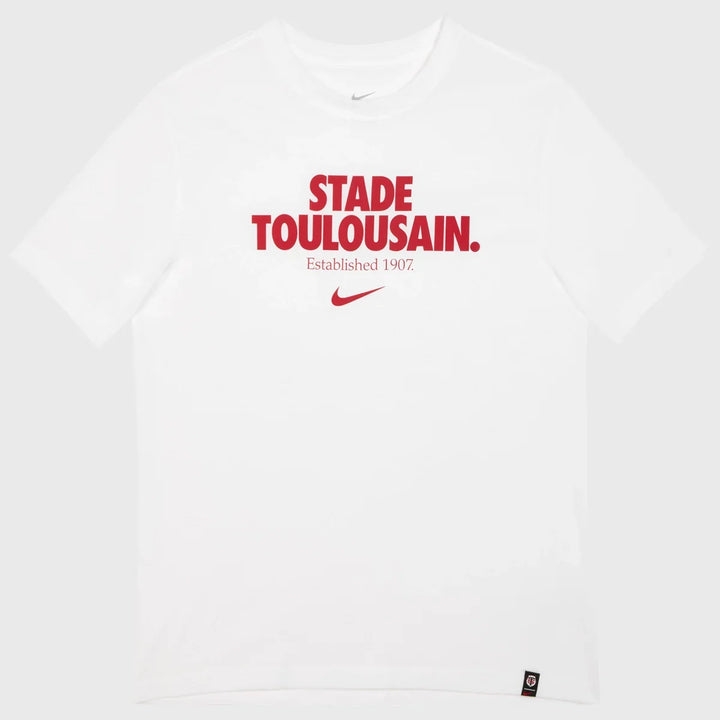 Nike Toulouse Graphic Tee White 2025/26 - Rugbystuff.com