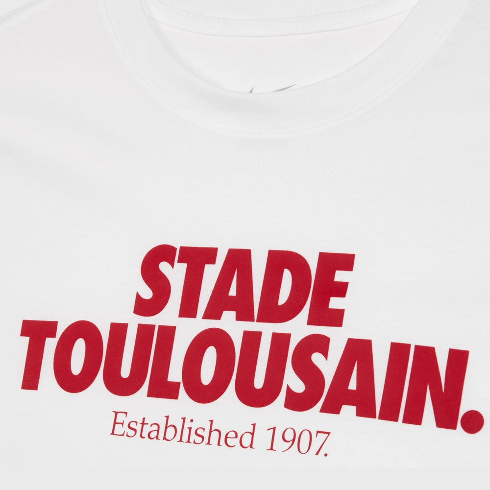 Nike Toulouse Graphic Tee White 2025/26 - Rugbystuff.com