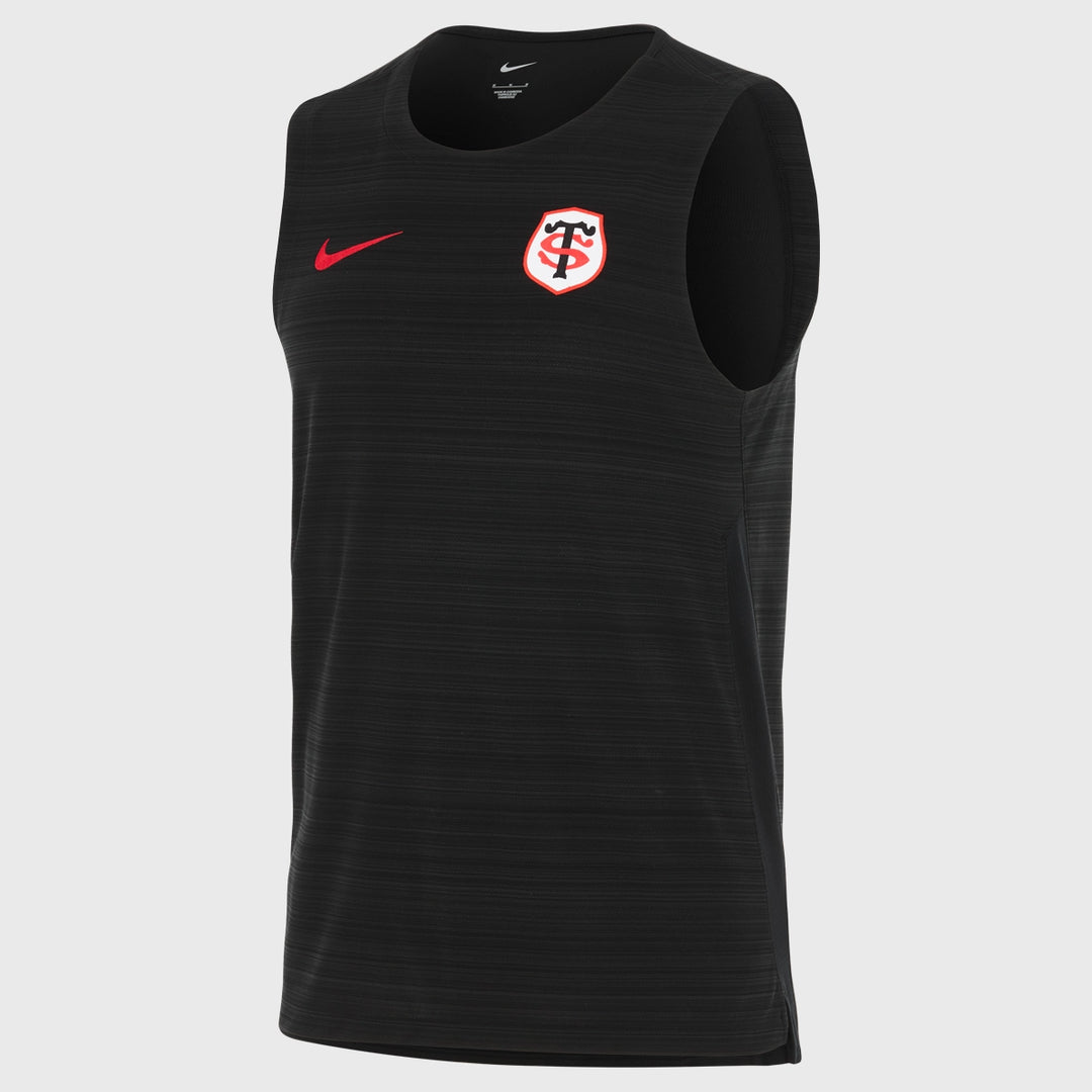 Nike Toulouse Rugby Men's Training Singlet Black 2025/26 - Rugbystuff.com