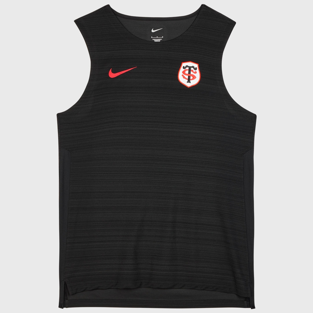 Nike Toulouse Rugby Men's Training Singlet Black 2025/26 - Rugbystuff.com
