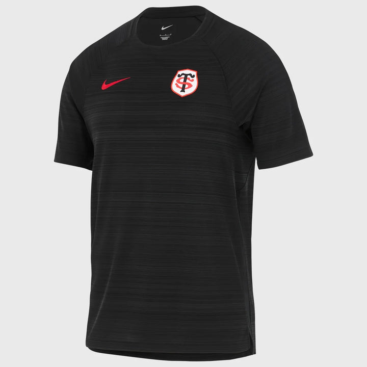 Nike Toulouse Rugby Men's Training Tee Black 2025/26 - Rugbystuff.com