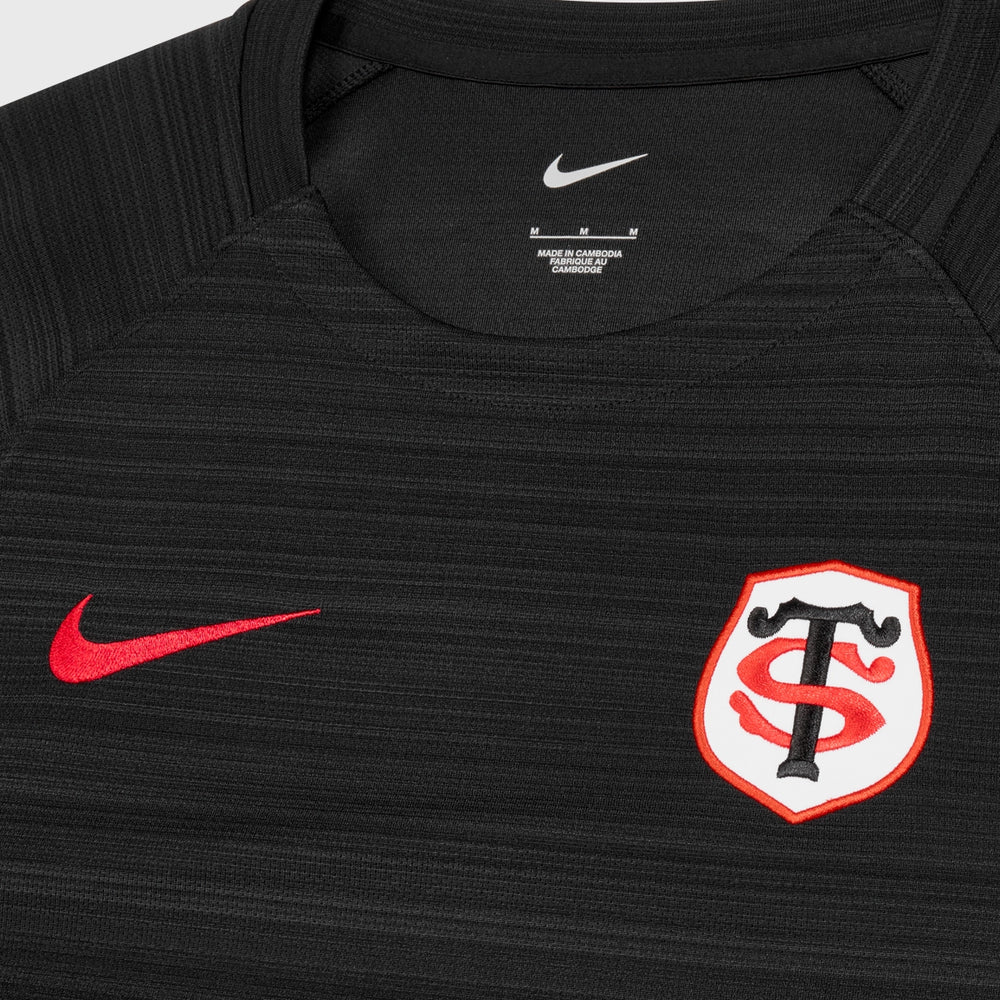Nike Toulouse Rugby Men's Training Tee Black 2025/26 - Rugbystuff.com