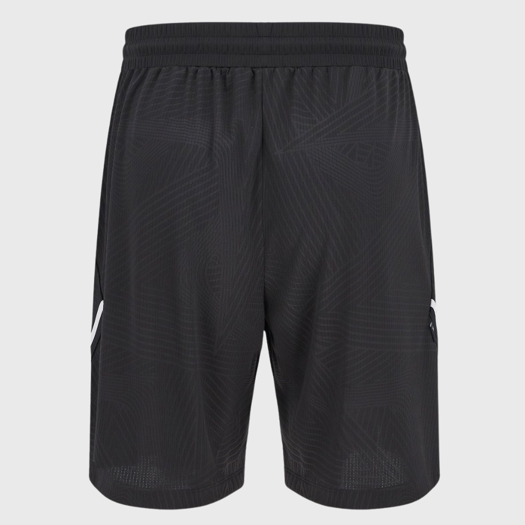Macron Wales Rugby Player Basketball Shorts Black 2025/26 - Rugbystuff.com