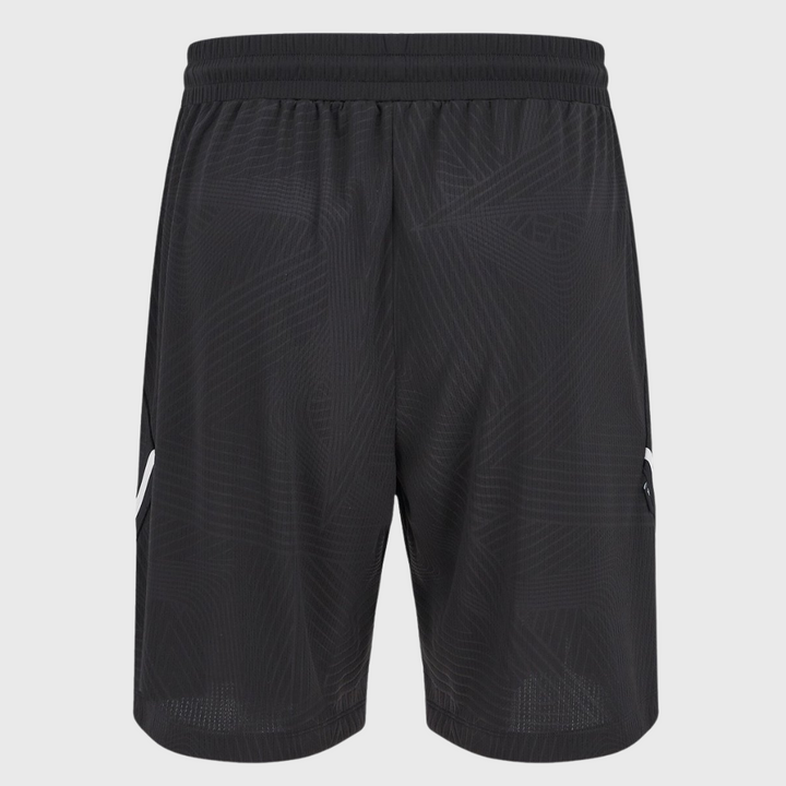 Macron Wales Rugby Player Basketball Shorts Black 2025/26 - Rugbystuff.com