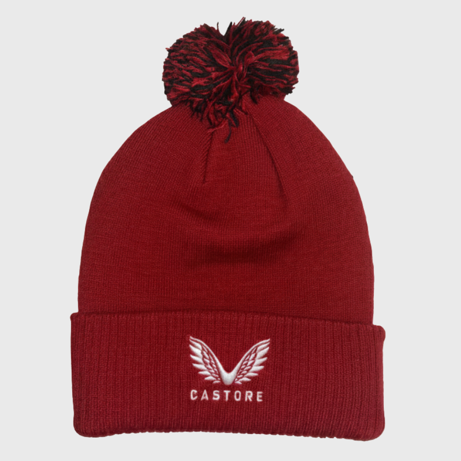 Castore Saracens Rugby Bobble Beanie Hat 2025/26