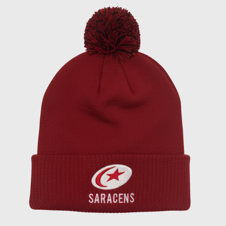 Castore Saracens Rugby Bobble Beanie Hat 2025/26