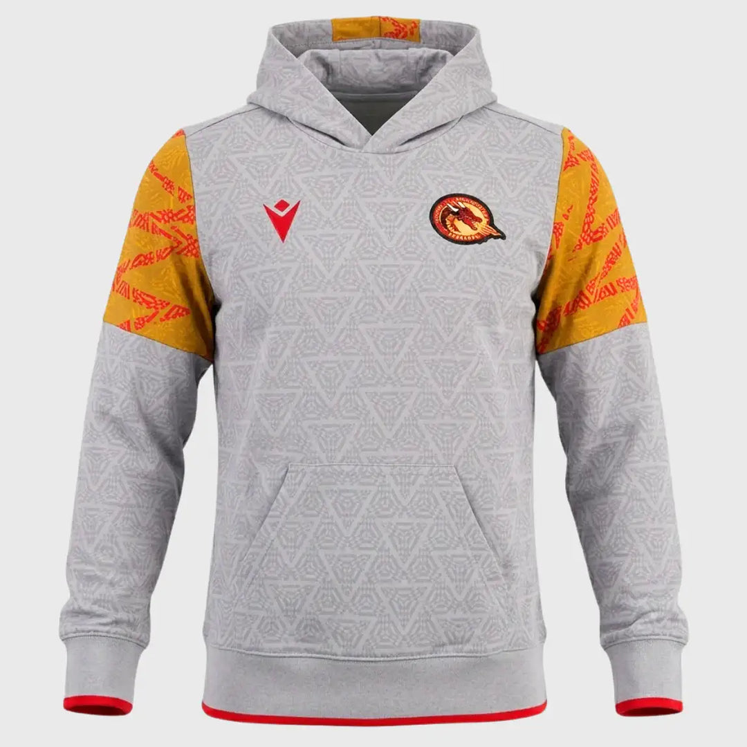 Macron Catalan Dragons Cotton Hoody 2024/25 - Rugbystuff.com