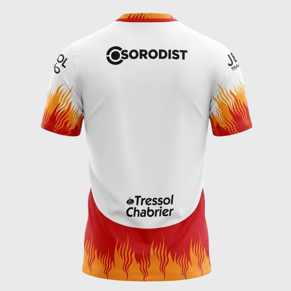 Macron Catalan Dragons Home Replica Rugby Shirt 2024/25 - Rugbystuff.com
