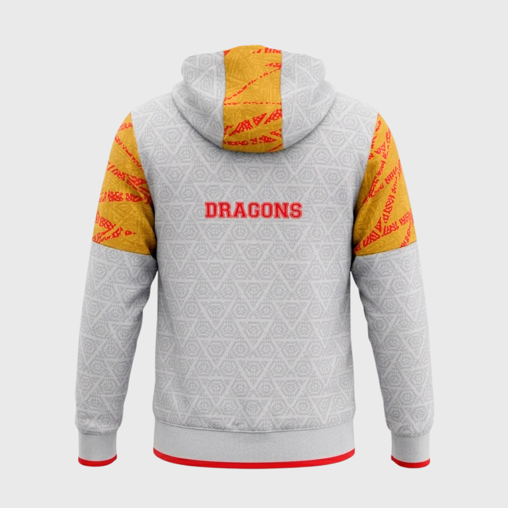 Macron Catalan Dragons Cotton Hoody 2024/25 - Rugbystuff.com