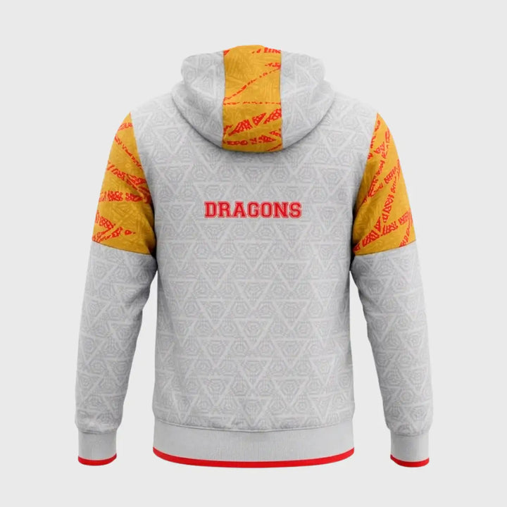 Macron Catalan Dragons Cotton Hoody 2024/25 - Rugbystuff.com