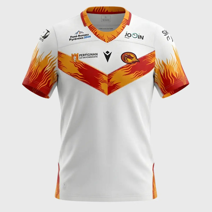 Macron Catalan Dragons Home Replica Rugby Shirt 2024/25 - Rugbystuff.com