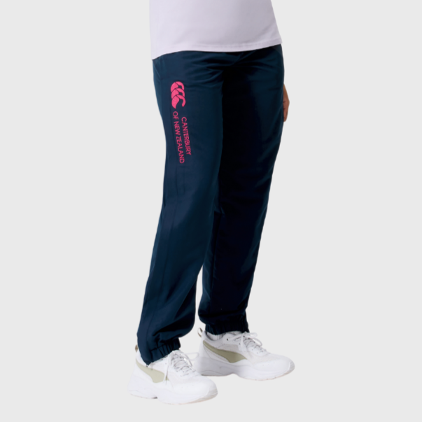 Canterbury Women's Cuffed Stadium Pants Navy/Pink - Rugbystuff.com