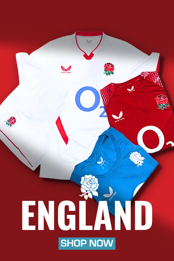 England Rugby Shirts and Kit 2025/26