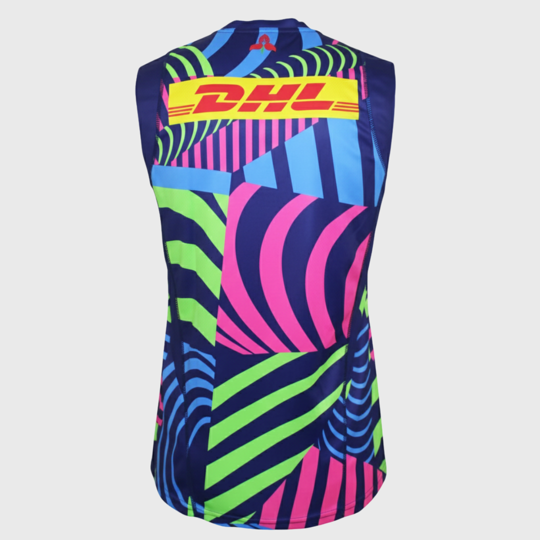 Adidas Stormers Singlet Navy/Pink/Green 2025/26 - Rugbystuff.com
