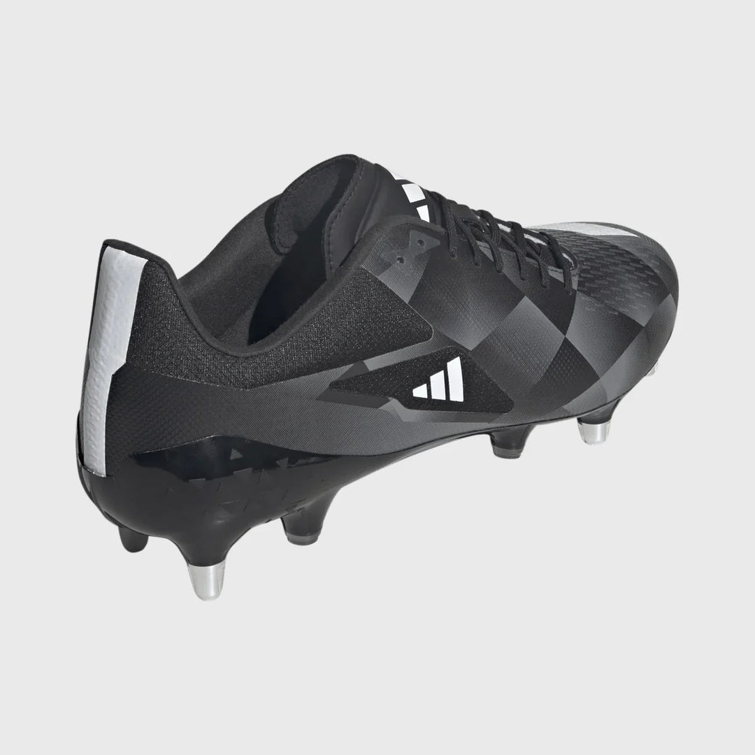 Adidas Adizero RS15 Pro SG Rugby Boots Black White Carbon