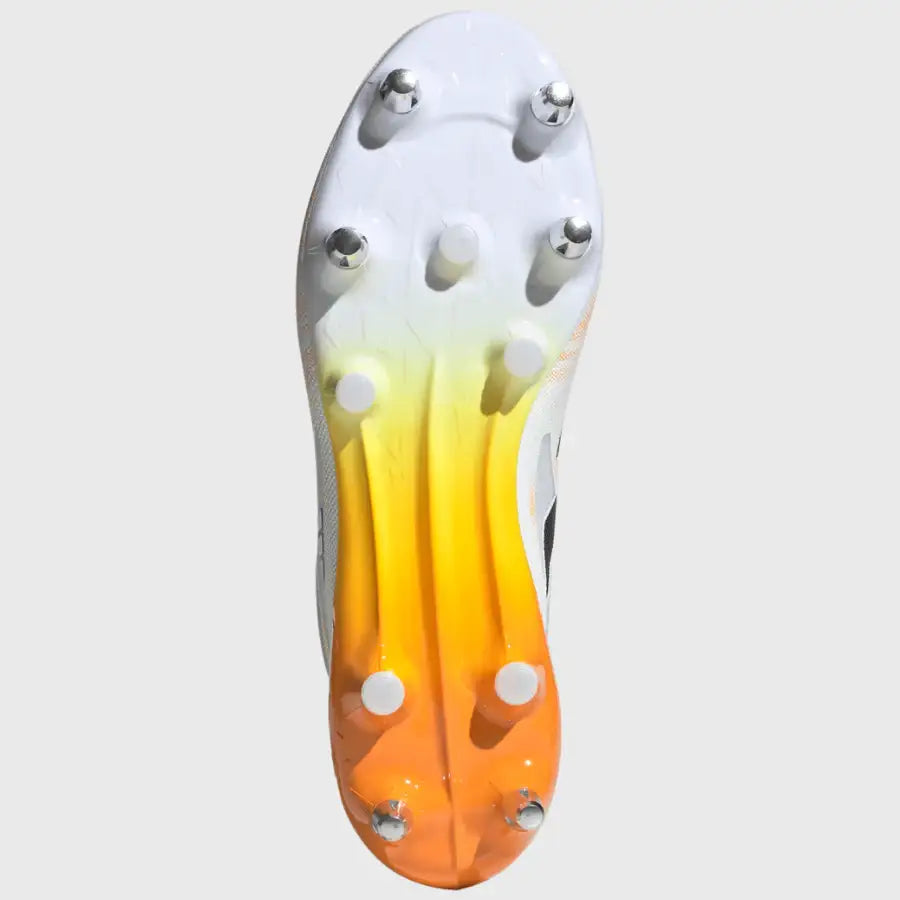 Orange Rugby Trainers Adidas Adizero RS15 Pro SG Rugby Boots White/Orange/Blue – Rugbystuff.com