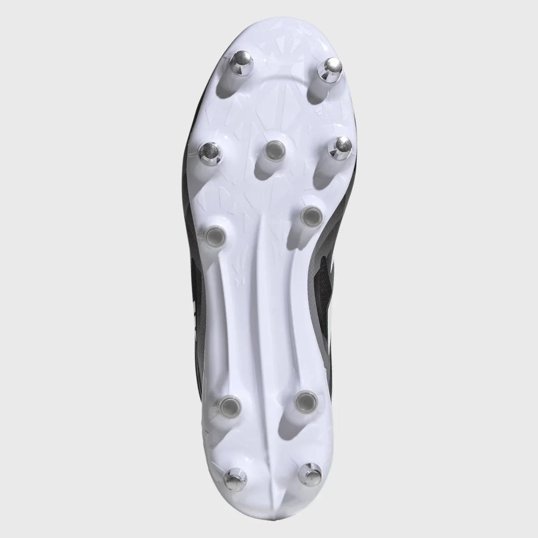 Adidas Adizero RS15 Ultimate SG Rugby Boots Black/Grey - Rugbystuff.com