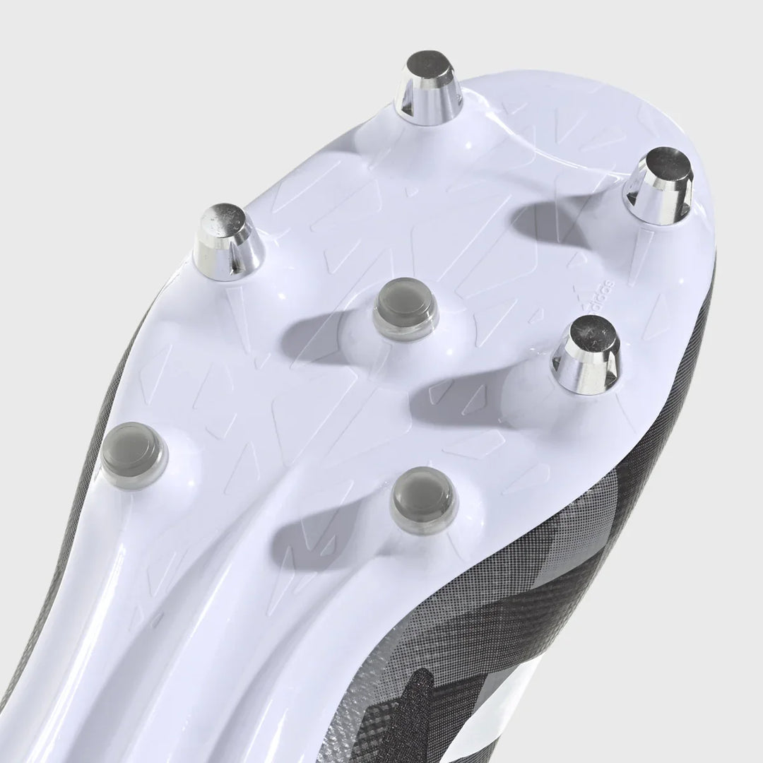 Adidas Adizero RS15 Ultimate SG Rugby Boots Black/Grey - Rugbystuff.com