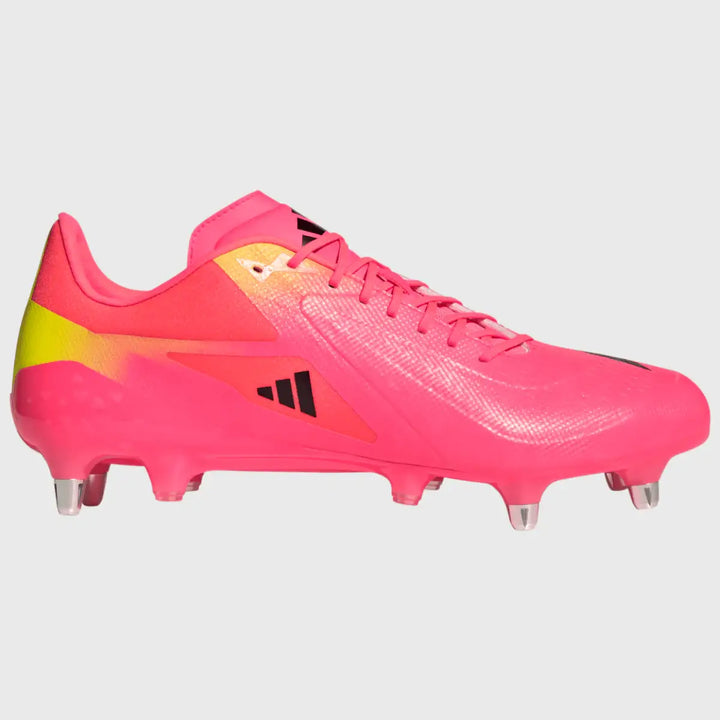 Adidas Adizero RS15 Ultimate SG Rugby Boots Solar Turbo Pink - Rugbystuff.com