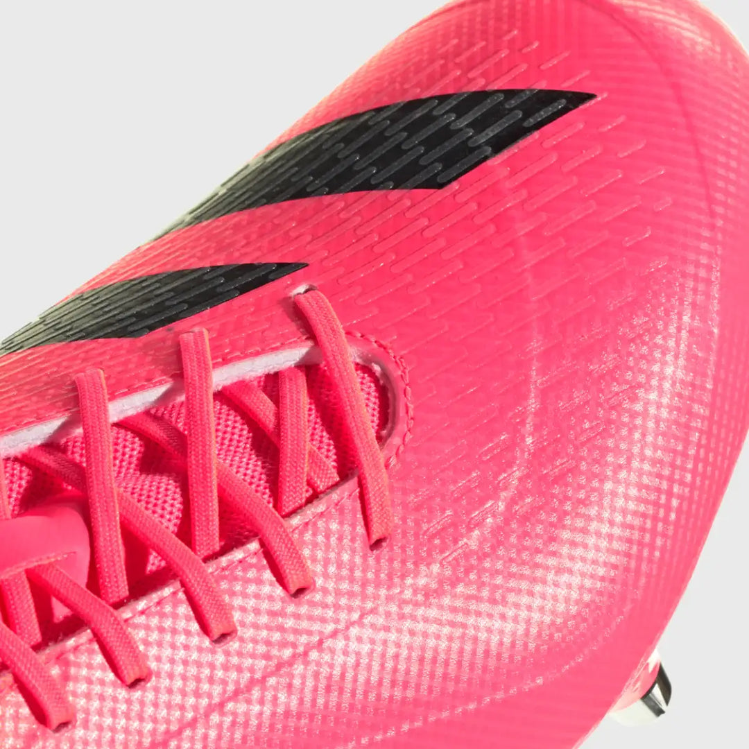 Adidas Adizero RS15 Ultimate SG Rugby Boots Solar Turbo Pink - Rugbystuff.com