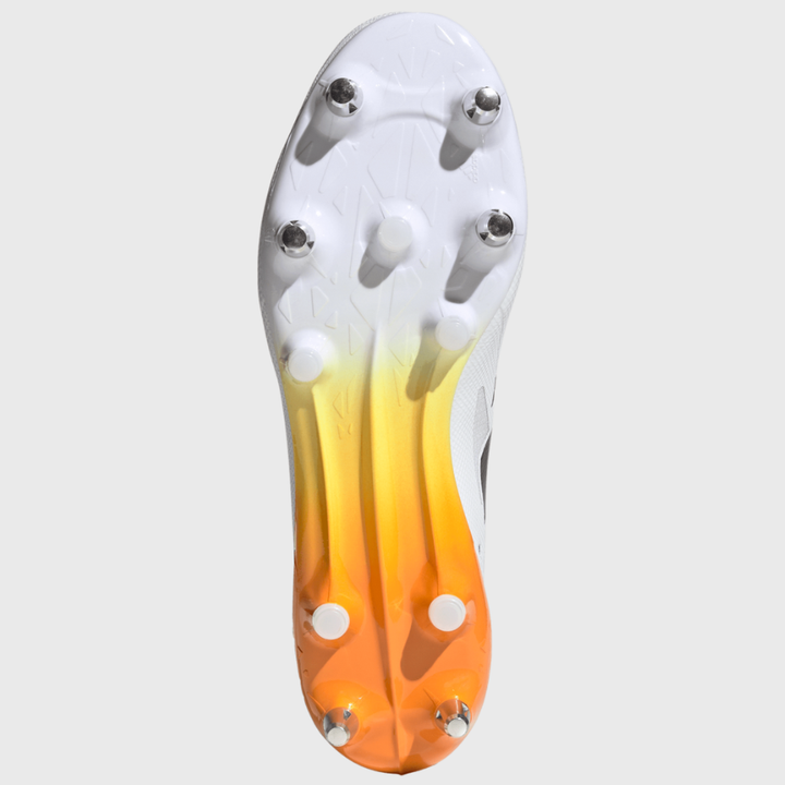 Adidas Adizero RS15 Ultimate SG Rugby Boots White/Orange/Blue