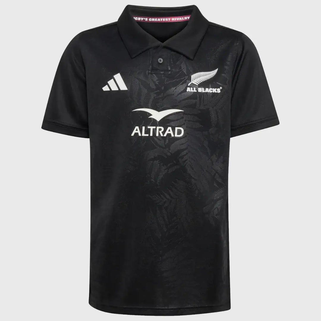 Adidas All Blacks Kid's Greatest Rivalry Home Rugby Jersey 2026 - Rugbystuff.com