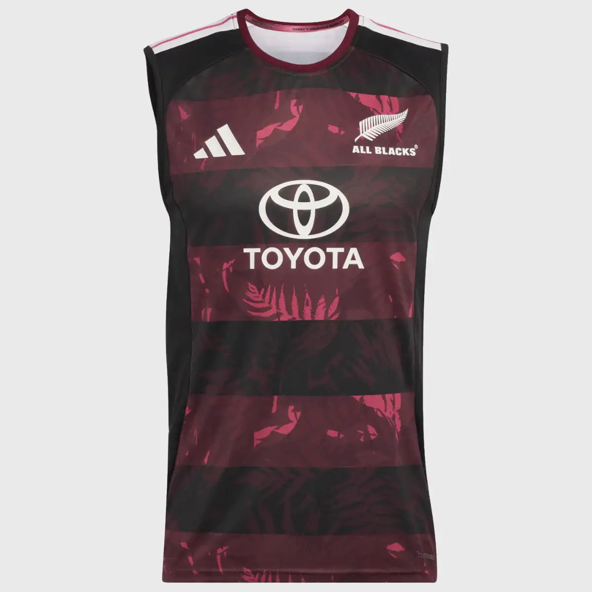 Adidas All Blacks Greatest Rivalry Singlet Black/Maroon 2026 - Rugbystuff.com