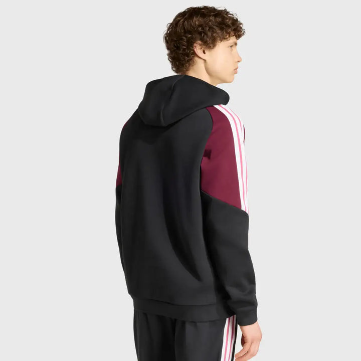 Adidas All Blacks Hoody Black/Maroon 2026/27 - Rugbystuff.com
