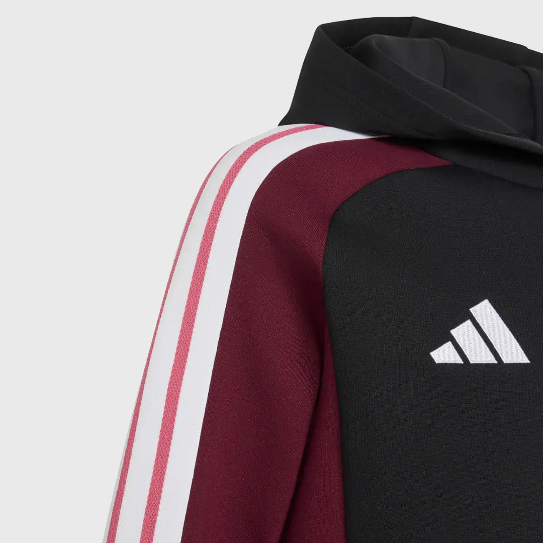 Adidas All Blacks Kid's Hoody Black/Maroon 2026/27 - Rugbystuff.com