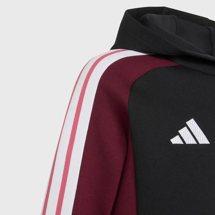 Adidas All Blacks Kid's Hoody Black/Maroon 2026/27 - Rugbystuff.com