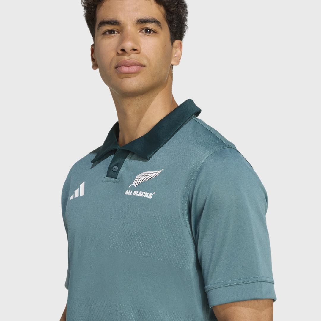 Adidas All Blacks Training Rugby Jersey Preloved Teal - Rugbystuff.com