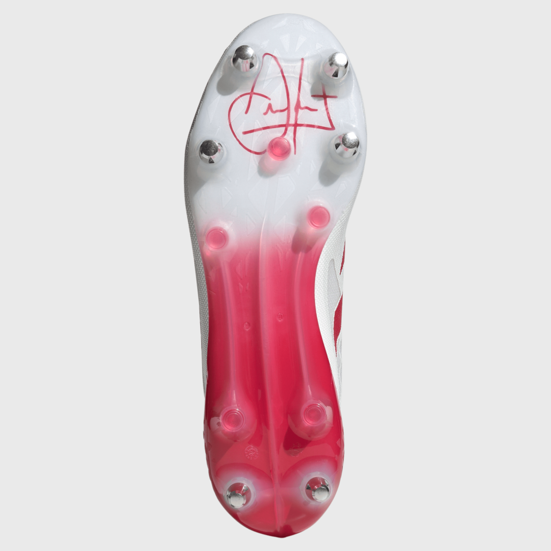 Adidas Antoine Dupont Adizero RS15 Pro SG Rugby Boots White/Red