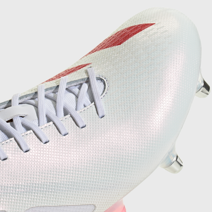 Adidas Antoine Dupont Adizero RS15 Pro SG Rugby Boots White/Red