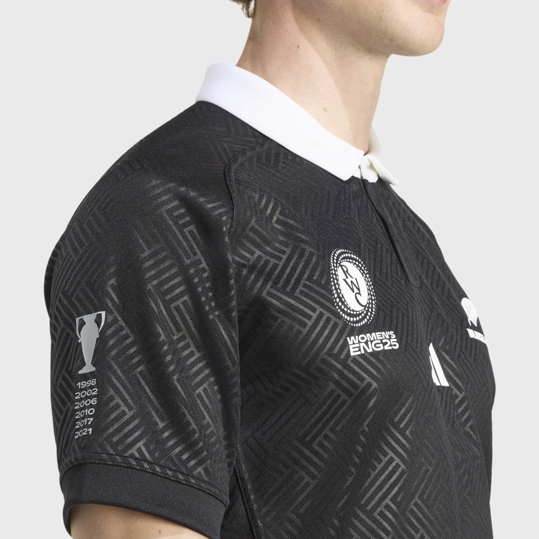 Adidas Black Ferns Women's Rugby World Cup 2025 Men's Home Jersey - Rugbystuff.com