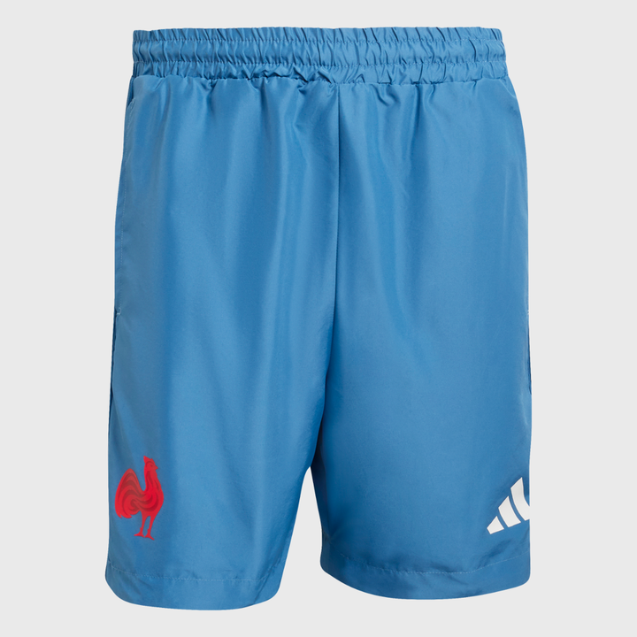 Adidas France Rugby Gym Shorts Dusky Ink Blue 2025/26