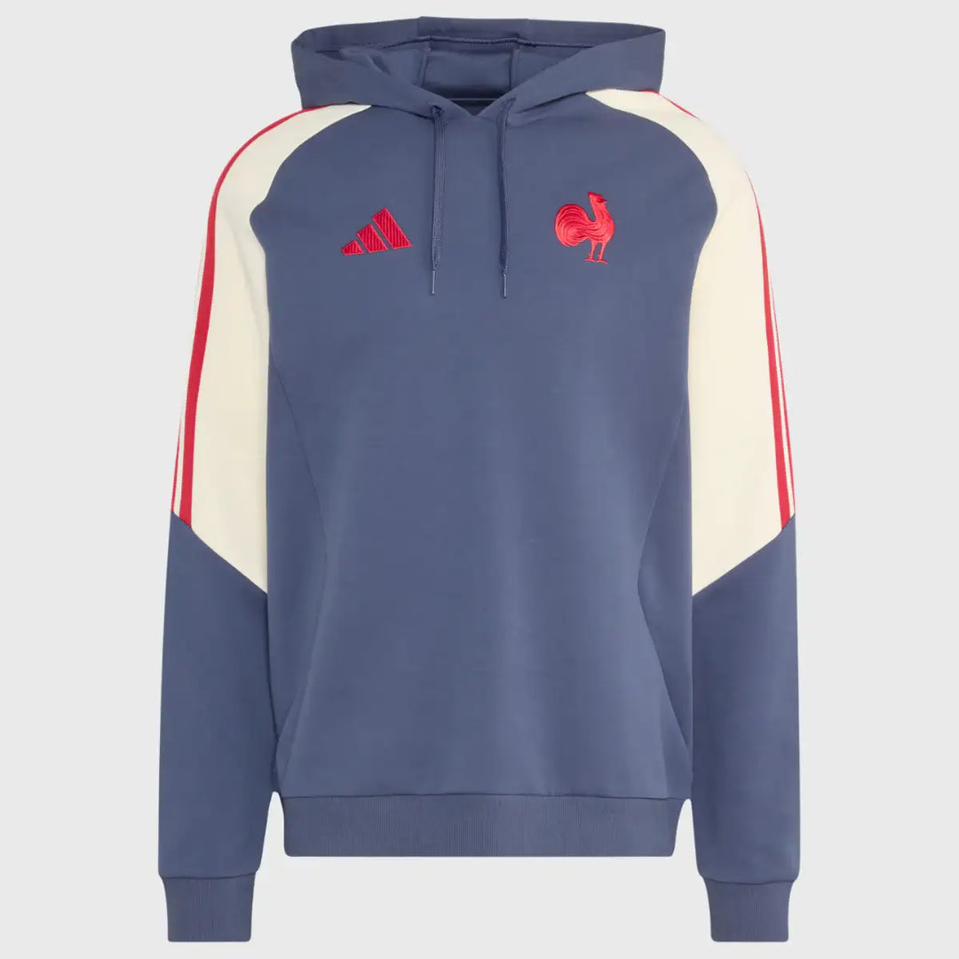 Adidas France Rugby Hoody Shadow Navy 2026/27 - Rugbystuff.com