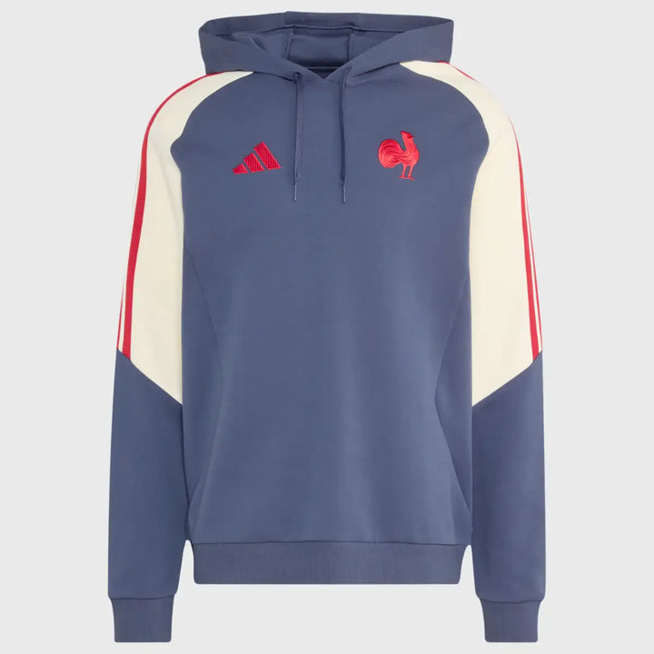 Adidas France Rugby Hoody Shadow Navy 2026/27 - Rugbystuff.com