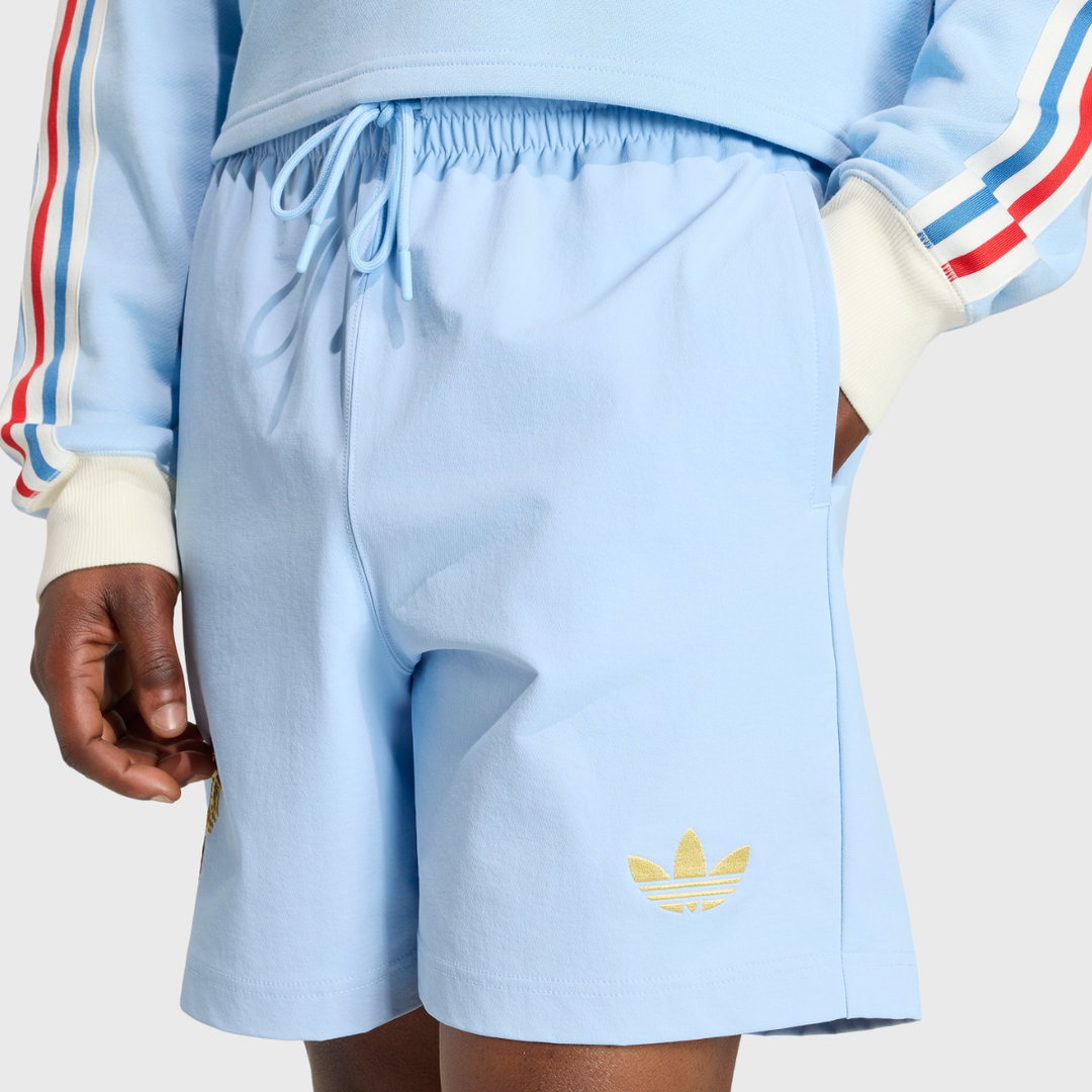 Adidas France Le Crunch 120 Years Leisure Shorts Blue - Rugbystuff.com