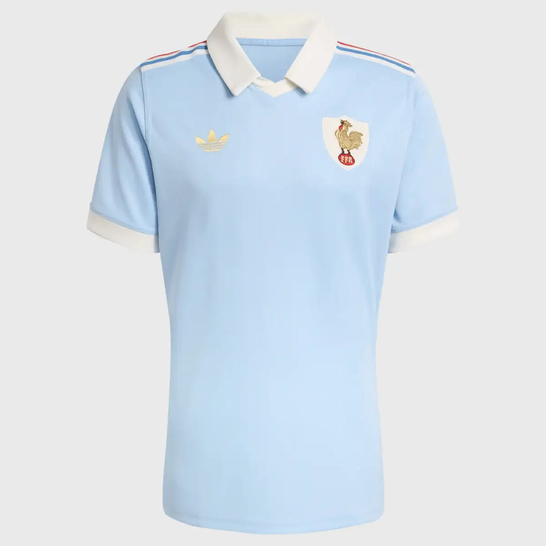 Adidas France Men's Le Crunch 120 Years Replica Rugby Shirt - Rugbystuff.com