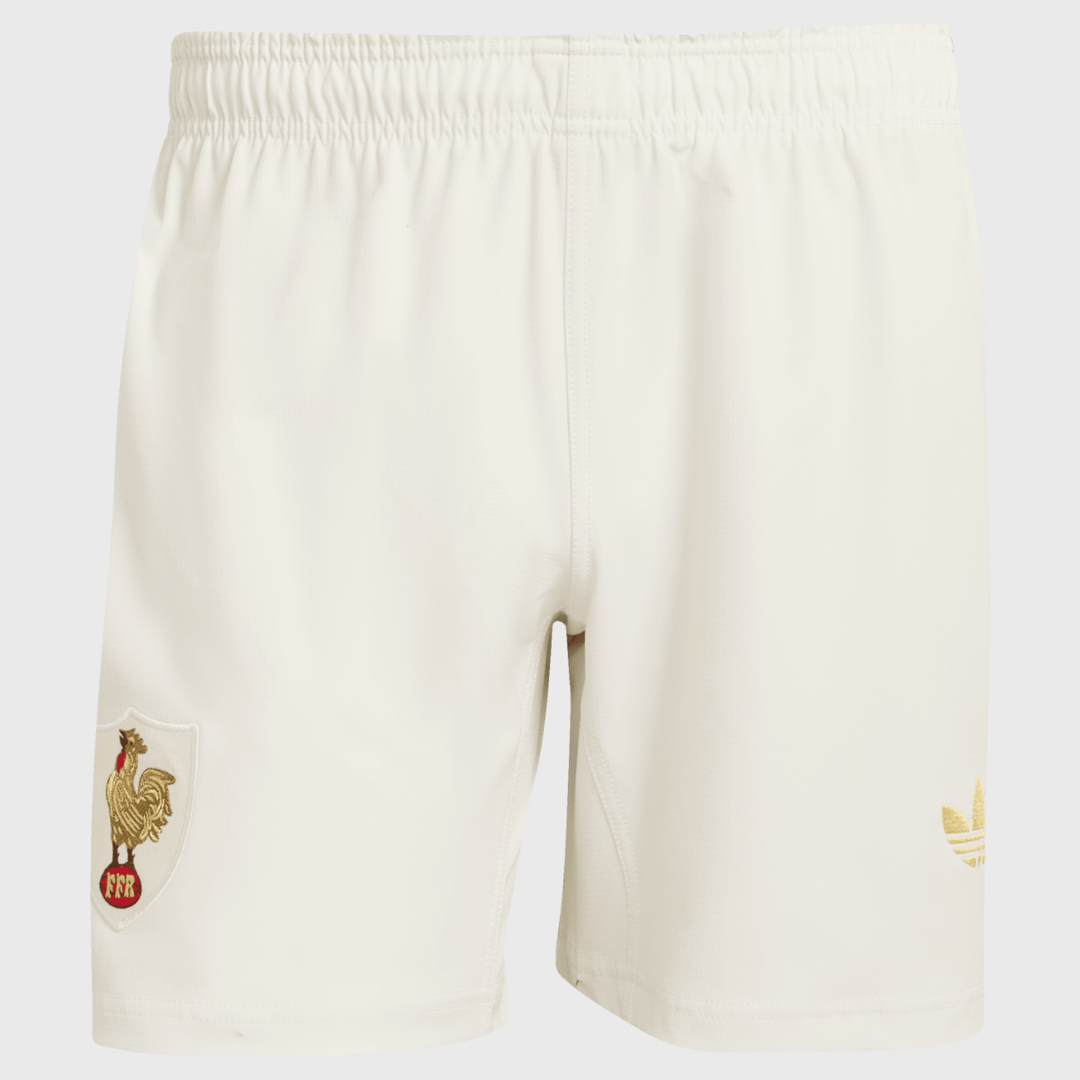 Adidas France Le Crunch 120 Years Match Rugby Shorts - Rugbystuff.com