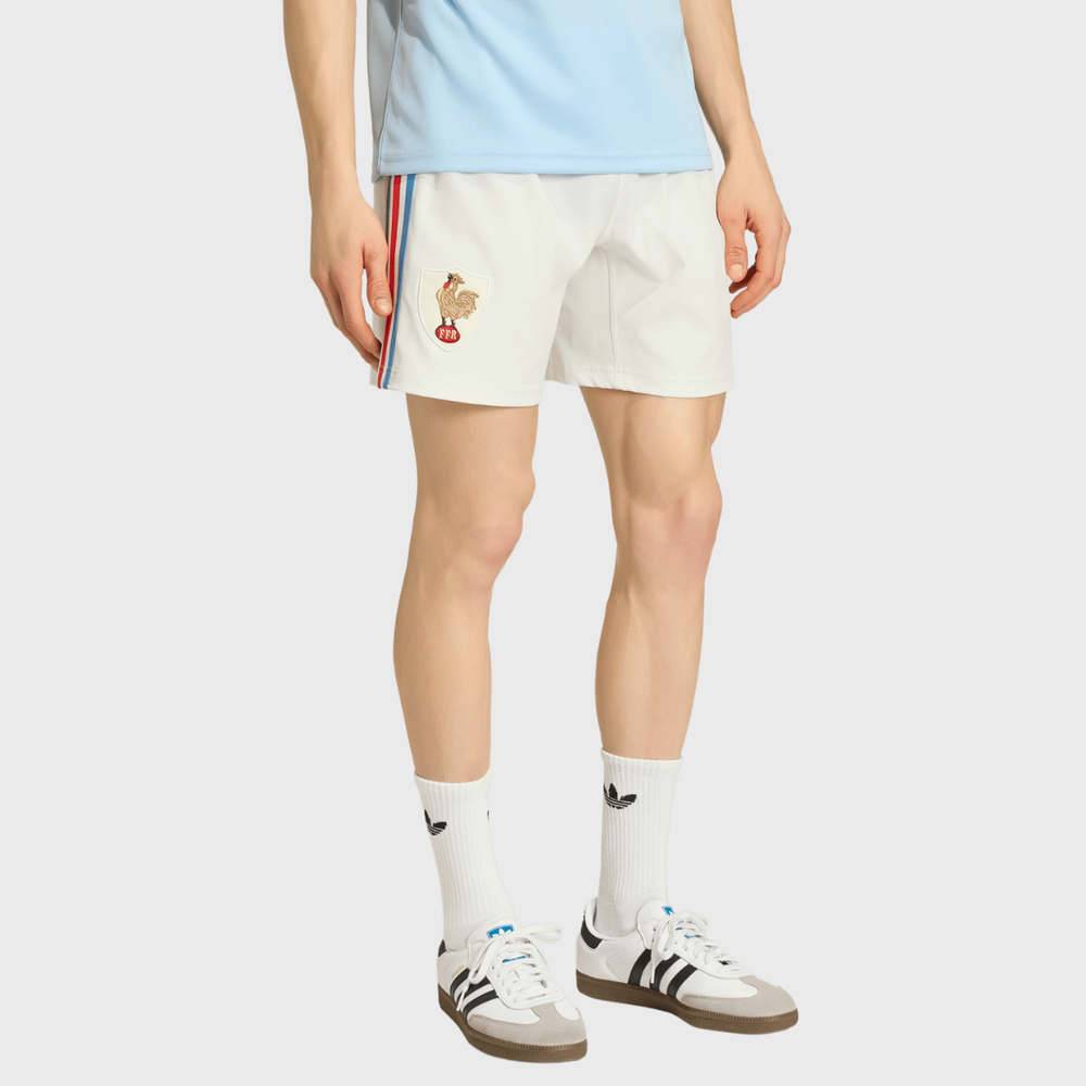 Adidas France Le Crunch 120 Years Match Rugby Shorts - Rugbystuff.com