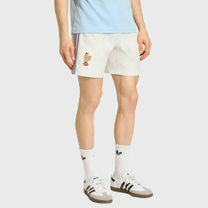 Adidas France Le Crunch 120 Years Match Rugby Shorts - Rugbystuff.com