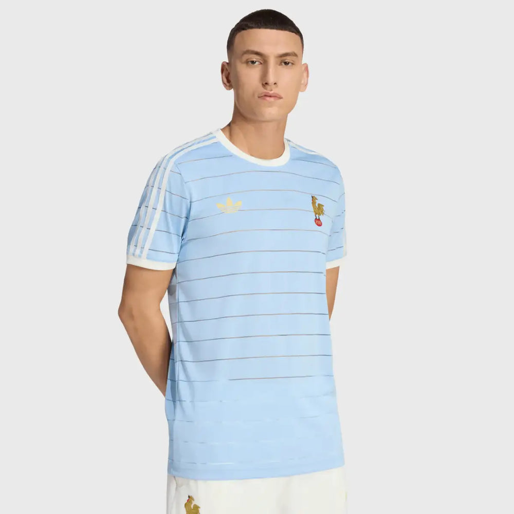 Adidas France Rugby Le Crunch 120 Years Tee Blue - Rugbystuff.com