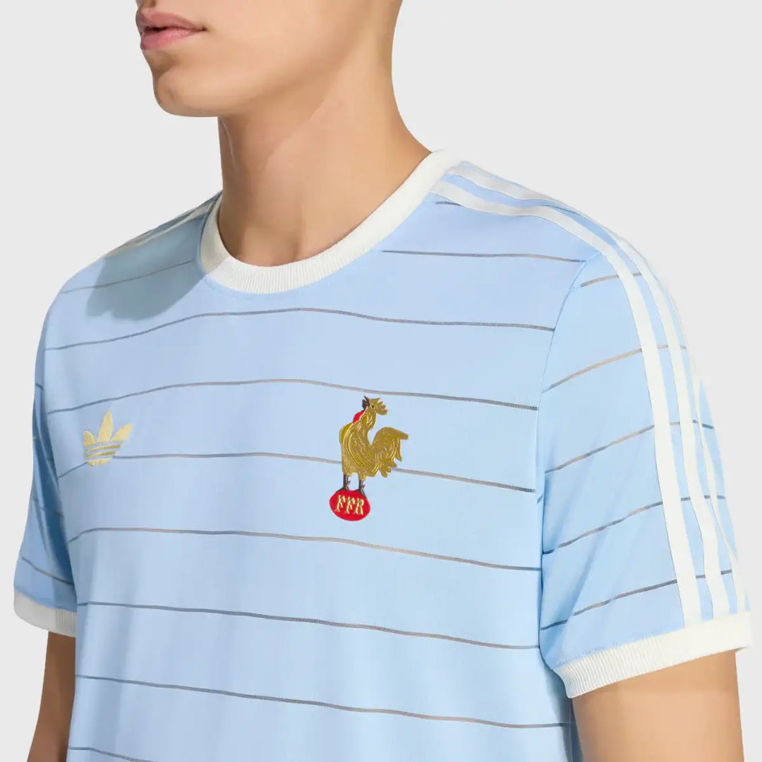 Adidas France Rugby Le Crunch 120 Years Tee Blue - Rugbystuff.com