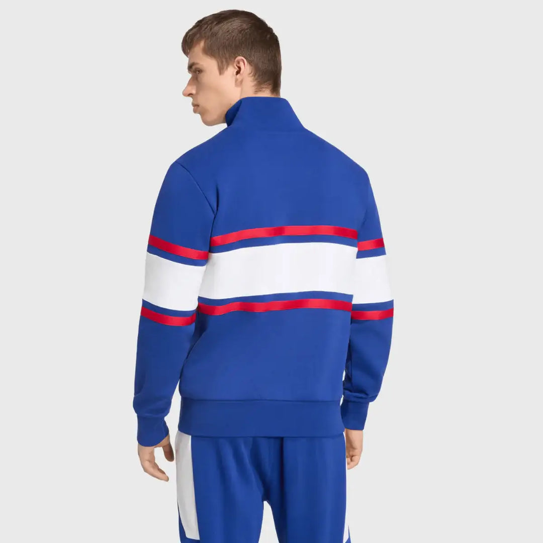 Adidas France Rugby Travel 1/4 Zip Mystery Ink Blue 2026/27 - Rugbystuff.com